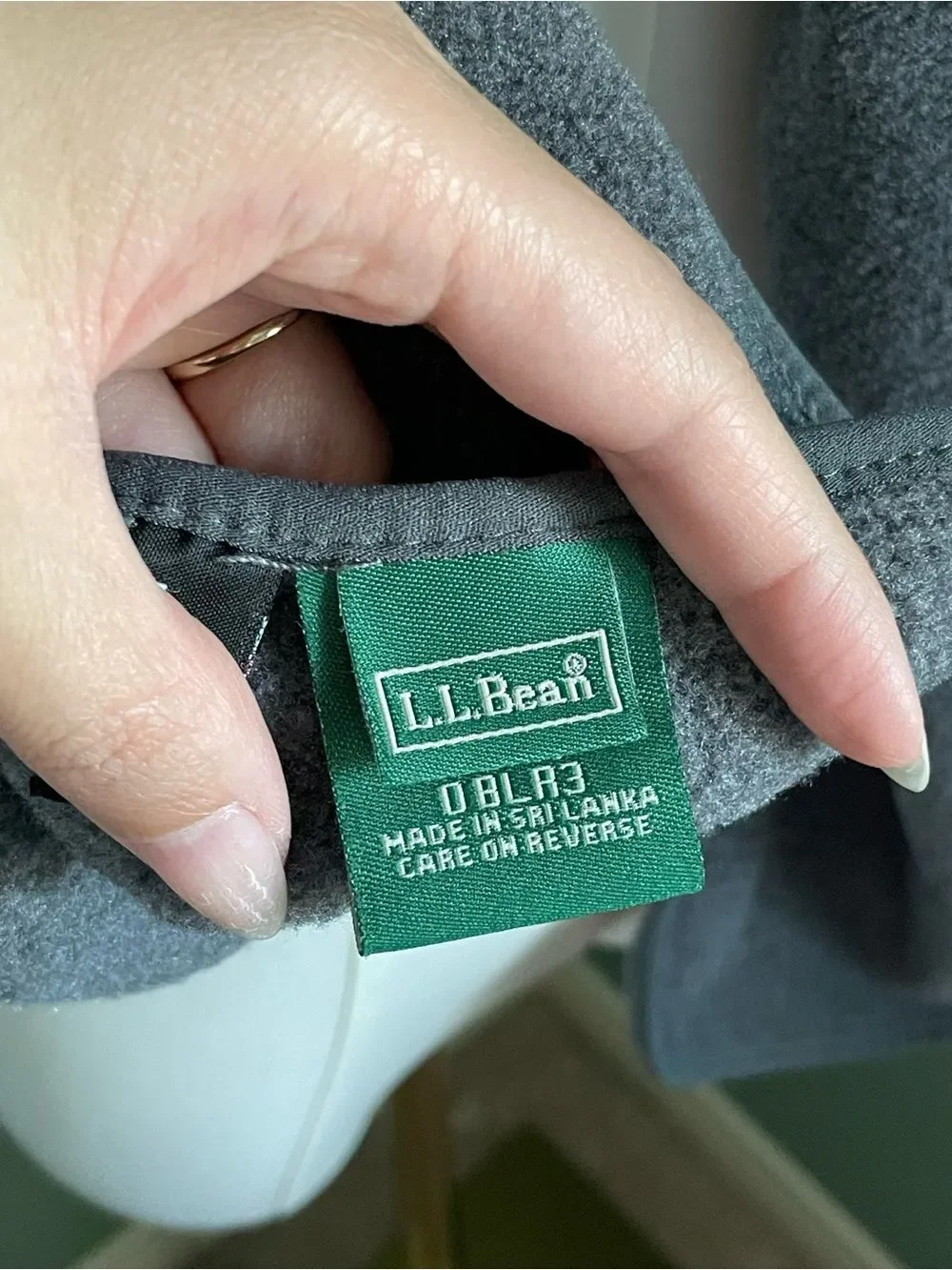L.L Bean Unisex Polartec Fleece Scarf One Size Winter Cold Weather Skiing Gray